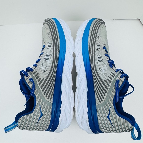 Hoka One One Men's Bondi 6 Running Sneakers Size 12. Gray/ blue color-way. - Picture 7 of 9